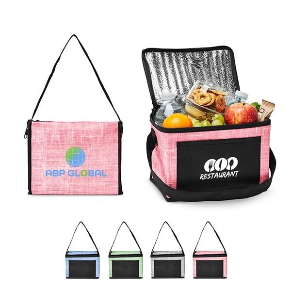 Main Product Image for Promotional Denim Pattern Non-Woven 6 Pack Lunch Bag