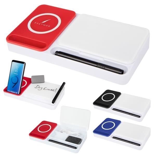 Main Product Image for Desk Organizer With Wireless Charger & Dry Erase Board