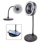 Desktop Fan With Ring Light 