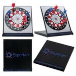 Desktop Magnetic Dart Board - Black-white-red