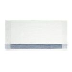 Devant Caddy Towel - White With Navy Blue