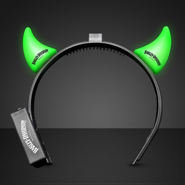 Main Product Image for Custom Devil Horns Light Up Green