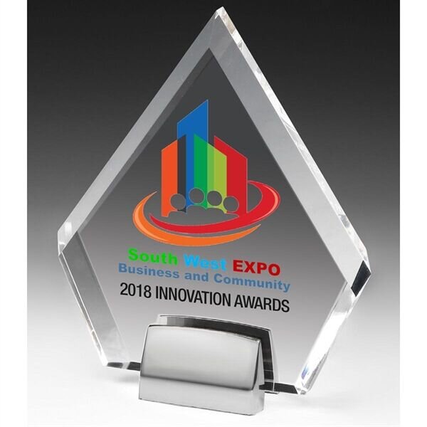 Main Product Image for Diamond Award with Chrome Base - Full Color