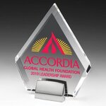 Buy Diamond Award With Chrome Base - Silkscreen