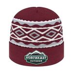 Buy Custom Embroidered Diamond Pattern Knit Cap with Cuff