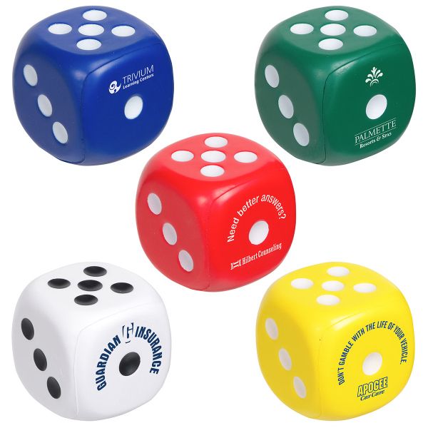 Main Product Image for Custom Printed Dice Stress Reliever