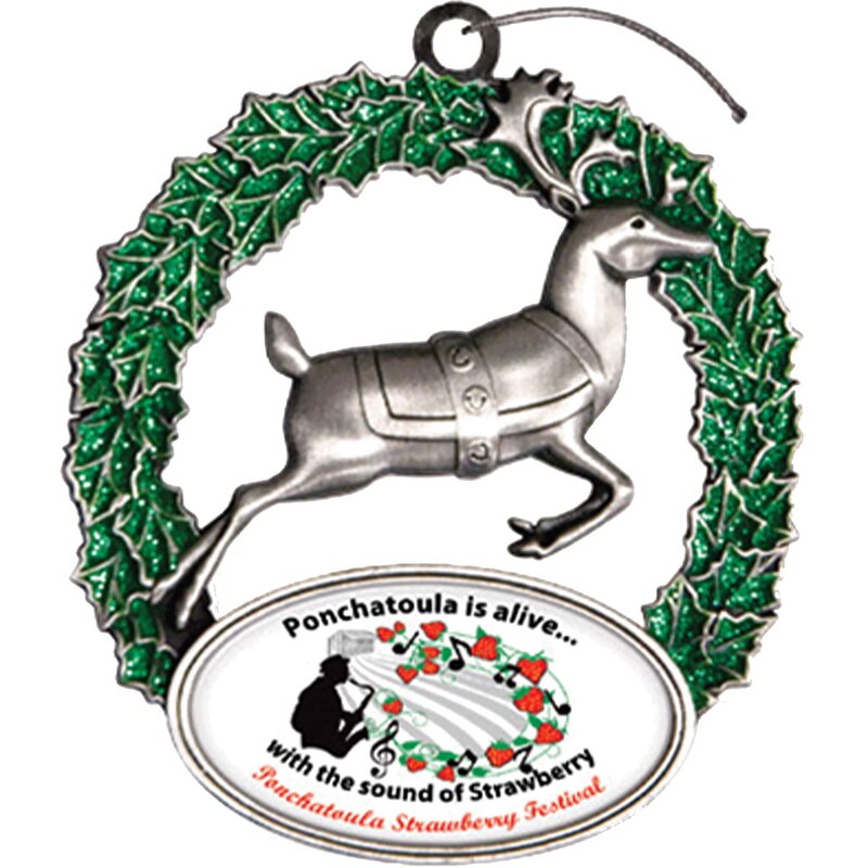 Main Product Image for Digistock 3D Ornaments - Reindeer & Wreath