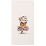 Digital White 1-Ply Dinner Napkins 1/8 fold (4"x 8")