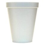 Digital 10 oz. Foam Cup - White