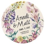 Digital 110 pt. Round Pulpboard Coaster -  
