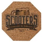 Digital 3.5" Octagon Cork Coaster -  