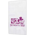 Dinner Napkin Coin Edge - White