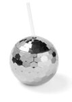 Disco Ball Tumbler with Straw -  