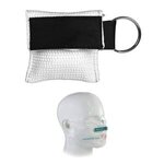 Disposable CPR Face Mask Keychain - White