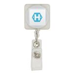 Divo Badge Holder with Clip - Clear