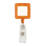 Divo Badge Holder with Clip - Orange