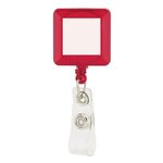 Divo Badge Holder with Clip - Red