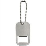 Dog Tag Bottle Opener Keytag -  