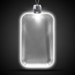 Dog Tag Light-Up Acrylic Pendant Necklace - White