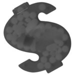 Dollar $ Sign Credit Card Mints - Translucent Black