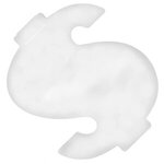 Dollar $ Sign Credit Card Mints - White