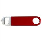 Double Sided Metal Bottle Opener - Red