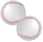 Double Sided Promotional Baseballs - White
