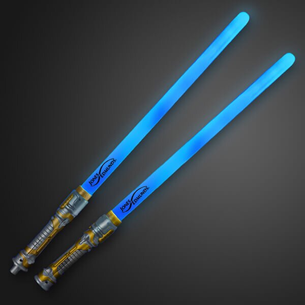 Main Product Image for Double Sided Swords Sabers with Blue LEDs and Sounds