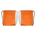 Drawstring Backpack - Bright Orange