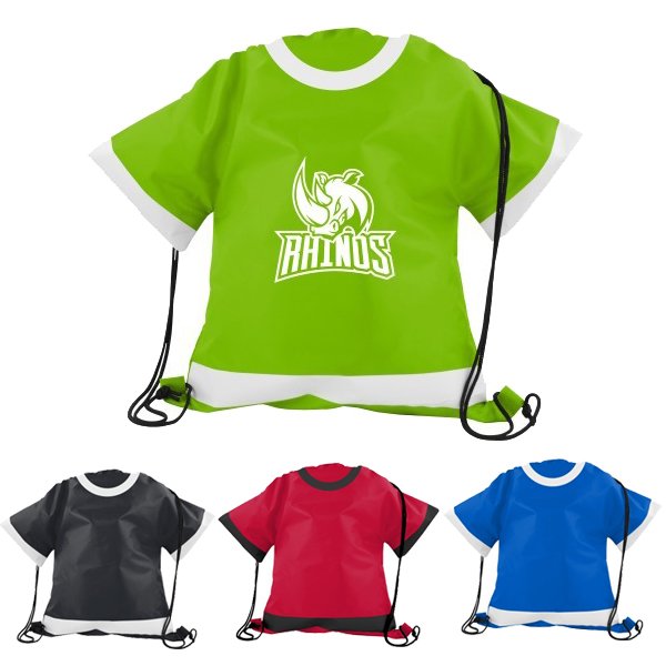 Personalized Drawstring Bag T shirt shaped