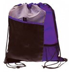 Drawstring Sport Pack - Gray-purple