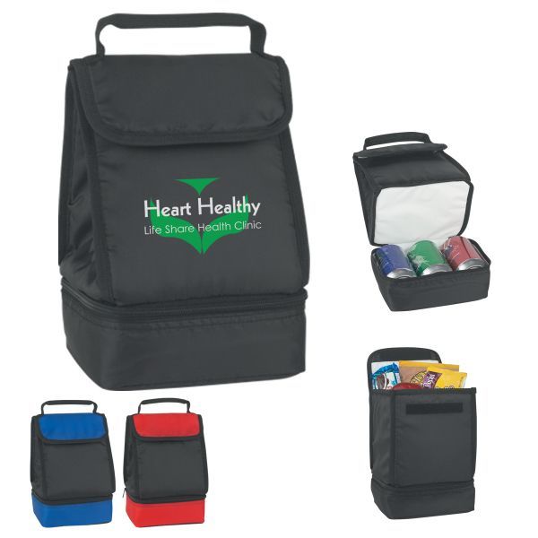 Main Product Image for Imprinted Dual Compartment Lunch Bag
