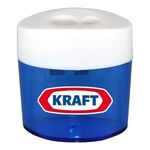 Dual Pencil Sharpener, Full Color Digital - Transparent Blue