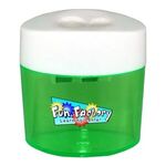 Dual Pencil Sharpener, Full Color Digital - Transparent Green