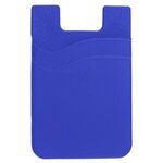 Dual Pocket Cell Phone Sleeve with Adhesive Backing - Royal Blue