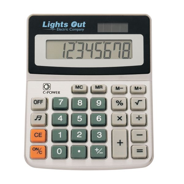 Main Product Image for Custom Printed Dual Power Calculator