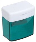 Dual Tool Pencil & Crayon Sharpener - Clear Green