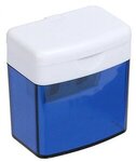 Dual Tool Pencil & Crayon Sharpener - Medium Blue