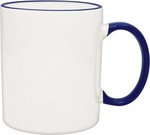 Duo-Tone Collection Mug - White-blue