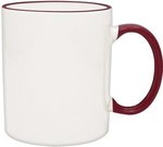 Duo-Tone Collection Mug - White-maroon