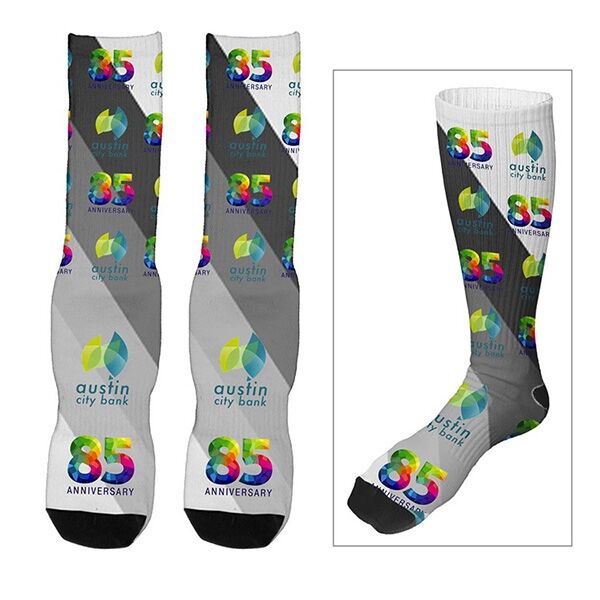 Main Product Image for Dye Sublimated Crew (Athletic) Socks (Pair) "WYE"