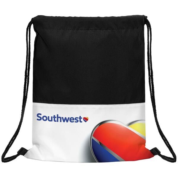 Main Product Image for Custom Printed Dye Sublimation 300D Drawstring Backpack