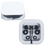 Earbuds in Square Case - Black