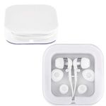 Earbuds in Square Case - White