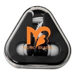 Earbuds with Triangle Case - Black