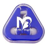 Earbuds with Triangle Case - Blue