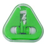 Earbuds with Triangle Case - Green