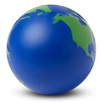 Earth Stress Reliever - Blue W/ Green Continents