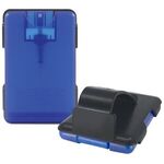 Easy-Reach TM Auto Visor Clip with Credit Card Sanitizer - Translucent Blue