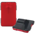 Easy-Reach TM Auto Visor Clip with Credit Card Sanitizer - Translucent Red